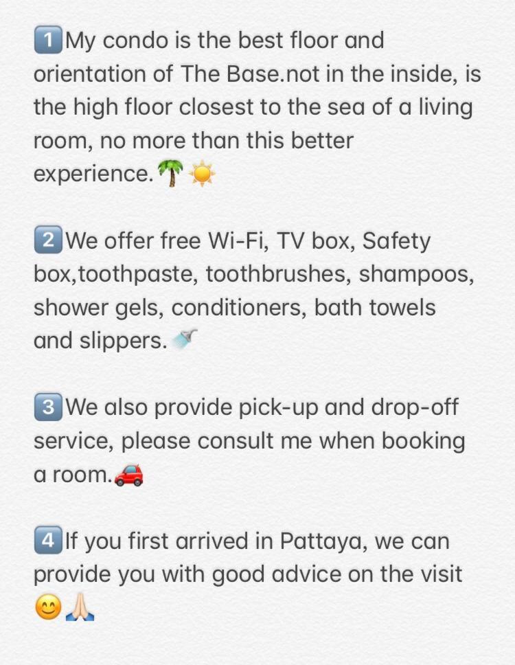 Apartamento The Base Highfl Seaview Pattaya Exterior foto